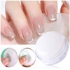 Dornail Clear Silicone Nail Stamper French Tip Nail Art Stamper Jelly Stamper for Nails French Nail Stamper Kit Manicure Nail Art Tools