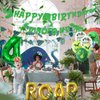 Dino Four Birthday Party Decoration, 4th Dinosaur Birthday Decorations, Dino Four Banner, Roar Balloons, Four Birthday Decorations for Boys Kids 4th Dinosaur Party Supplies