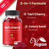 NutraChamps (2-Pack 120 Tart Cherry Gummies - 3000mg Supplement with Celery Seed Extract - Vegan Tart Cherry Concentrate Gummy Vitamin