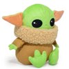 Buckle-Down Dog Toy, Mandalorian, Plush Squeaker Star Wars The Child Sitting Pose, Baby yoda, 8" x 8" (DTPT-SWBIF) for All Breed Sizes