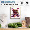 Wooden Puzzles for Adults(100 Pieces) French Bulldog Puzzle, Irregular Wood Puzzles Adult, Unique Dog Shaped Wooden Puzzle, Christmas Puzzle Gifts for Seniors DIY Puzzle Lovers