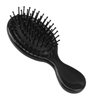 HQSLsund 10 Pack Mini Hair Brushes Bulk, Mini Hair Brush Individually Wrapped, Soft Bristles Adds Shine, Scalp Massage and Detangling, Safe for All Hair Types Extensions, Wigs(Bright Black)