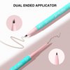 LUCKY MEET 2-In-1 Eyebrow Pencil, Micro-Fork Tips Liquid Eyebrow pen & Ultra-fine Brow Pencil, Dual-ended, Quick and Precise Brow Definition Brow Pen, Eye Makeup Gifts for Women, Chestnut
