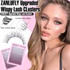 Lash CLusters Wispy Eyelash Clusters Natural Lash Extensions C Curl DIY Eyelash Extensions zanlufly 180Pcs Individual Lashes(9MM 10MM 12MM 14MM 16MM)