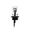 Meerkatt 3/4 Inch Mini Round White 3 LED Side Marker Sealed Flush Mount Light Waterproof for Truck Bus Van Boat Lorry 12V DC Universal.