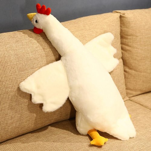 Yuthsona Chicken Stuffed Animal Plush Pillow Toys Giant Stuffed Farm Animal Plush Doll Cozy Chicken Plush Sleeping Pillow Gifts for Kids Birthday Decoration