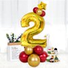 40 Inch Gold Number Balloons, Helium Mylar Foil Number Balloons for Birthday, Number 2 Balloon for 2st Birthday Decorations for Kids, Anniversary Party Decorations Supplies