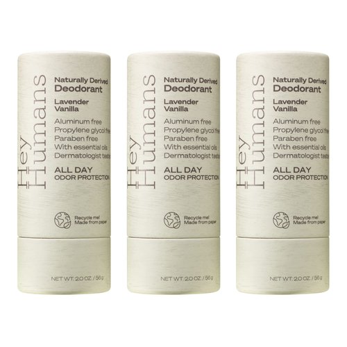 Hey Humans Natural Deodorant Lavender Vanilla - 2oz (Pack of 3)