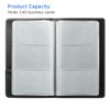 Sooez Leather Professional Credit Card Holder, Business Card Book Holder Organizer 240 Card Capacity, PU Credit Card Organizer for Men&Women, Credit Card Binder Name Card Gift Cards Booklet (Black)