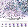 BELICEY 6000Pcs Resin Rhinestones for Crafting 2/3/4/5/6mm Gradient AB Flatback Round Crystal Gems Beads for DIY Nail Art Makeup Crafts Clothes Tumblers Decoration with Tweezers and Picking Pen