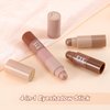 Apooliy 4 Color Eyeshadow Pencil，Glitter Eyeshadow Stick，Creamy Matte Eye Shadow Pen，Face & Eye Highlighter Pen，Highly Pigmented Crayon Nude Eyeshadow