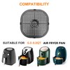 Air Fryer Grill Pan For Gourmia GAF798 7QT Air Fryers, 9.1IN Upgraded Square Nonstick Air Fryer Grill Crisper Plate, Air Fryer Crisper Tray Rack Grate Grid for Gourmia 7Quart Air Fryer