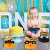 Zonon 8 Pcs Construction Theme Birthday Party Supplies Decorations Construction Table Decorations Centerpieces Truck Honeycomb Centerpieces Kids Dump Car Cone Construction Theme Party Supplies