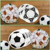 100 Pcs Soccer Napkins, Soccer Pattern Birthday Party Napkins Disposable Paper Napkins for Soccer Theme Boy's and kid's Birthday, Baby Shower, Game Day Party Supplies