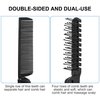 uxcell 5 Pcs Plastic Folding Hair Brush, Black Double Headed Hair Straight Combs, Foldable Anti-Static Hair Fine Teeth Comb for Women Men,Travel Hairdressing Tools for Cutting,Home,Barber