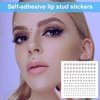 OIIKI 4 Sheets Fake Nose Stud, Face Gem Stick on, Adhesive Rhinestones Eye Jewels Face Jewels for Eyes, Eyebrow, Lip, Face, Nose (3mm, 4mm, 5mm, 6mm, Silver)