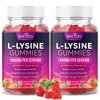 2 Pack L-Lysine 1000mg Gummies for Immune Support & Skin Health - High Potency Vegan Gummies, Sugar-Free, Natural Berry Flavor, Gluten-Free Chewable Supplement for Adults & Kids - 120 Gummiess