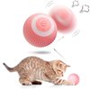 FARLEY Smart Interactive Cat Ball Toy, Automatic Rolling Ball for Indoor Cats Self Play, Wloom Power Ball Cat Toy with LED Light, Electric Moving Ball with 2 Play Modes, USB Rechargeable (Pink)