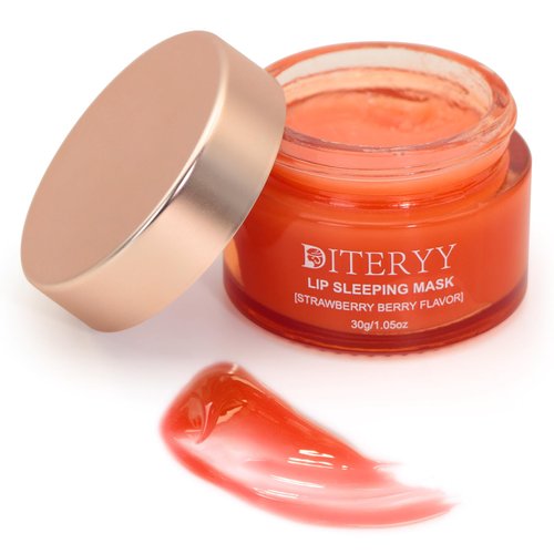 Diteryy Lip Sleeping Mask,Lip Care Set - Overnight Treatment for Moisturizing, Nourishing, and Repairing Dry, Cracked Lips | Infused with Shea Butter-Ideal Gift for Birthday,Valentine's Day
