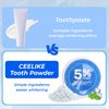CEELIKE 5% Hydroxyapatite Tooth Whitening Powder – Strengthens Teeth & Gums, Whitening, Fluoride-Free, Ideal for Sensitive Teeth, 40g