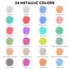 2024 New Metallic Acrylic Airbrush Paint - 22 Colors with 2 Thinner Airbrush Paint Set (0.67 oz), Water Based Acrylic Air Brush Paint for Metal, Plastic Models, Canvas, Wood (22 colors+2 thinner)