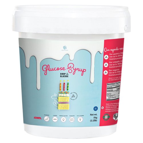 Gourmanity 2.2 lb Glucose Syrup for Baking, Confectioners Glaze, Liquid Glucose For Baking, Liquid Glucose Syrup, Fondant Glaze, Glucose Sugar Syrup, Sucrose Syrup, Kosher