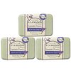 A LA MAISON Lavender Flower Bar Soap - Triple French Milled Natural Moisturizing Hand Soap Bar (3 Bars of Soap, 8.8 oz)