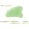 Gua Sha Facial tools Guasha Heart Natural Jade Stone Massage scraper for Face Body Spa, Face Lift Tighten Decreases Puffiness