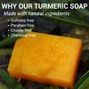 2 PCS Natural Vietnamese Turmeric & Lemongrass Soap Bar, Mosquito Repellent Soap, Turmeric Soap For Face and Body, Back Acne Bath Body Soap, Anti-Acne Cleansing, Christmas Gift for Men, Women, Teen