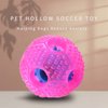 Eilin Dog Toy Balls Food Dispensing Interactive Puzzle Toy Ball Dog Chew Toys Balls Tough Durable Rubber Pet Ball for Small Medium Dogs IQ Training Teeth Cleaning (Pink)