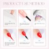 Double Rhythm Clear Gel Nail Polish 15ml Nail Strengthener Builder in a Bottle Nail Extension Hard Gel Soak Off Long Lasting UV Gel (Clear 8 in 1-1)