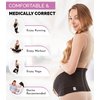 GABRIALLA Pregnancy Belly Band - Strong Support, 8" Wide, Made In USA, Black (XL)