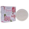 L'Erbolario 3 Rose Perfumed Bar Soap - Enriched With All Natural Ingredients And Aromatic Fragrances - Cleanses And Moisturizes Skin - Long Lasting And Creates A Rich, Creamy Lather - 3.5 Oz