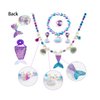 Little Girls Princess Mermaid Costume for Girls Dress Up with Accessory for Christmas Birthday Party Supplies Purple-Blue