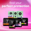 U by Kotex Balance Wrapped Panty Liners, Regular Length, 80 Count (Packaging May Vary)