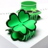 4PK Hair Claw Clips for St. Patrick's Day Hair Accessories for Girls Women Green Claw Clips Irish Day Kids Cute Hair Clips (Color D)