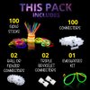Premium Bright Glow Sticks Bulk Party Pack for Halloween -Glow in The Dark Party Supplies- 205 Pcs-Eye Glasses-Bracelets- Necklaces- Neon Accessories-Glow Party Pack -Kids Party Favors