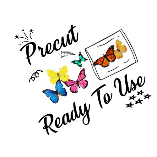 Sugar Robot Inc. Edible Butterflies Assorted Size Pastel Premium Crafted Made in the USA - Cake and Cupcake Toppers, Decoration (pink)