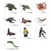 Realistic 10 PCS Mini Ocean Sea Marine Manatee Walrus Turtle Figure Desktop Decoration Party Supplies Cake Toppers Bath Toy for Kid Boy Girl 5 6 7 8 Year Old
