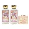 Bath & Body Works Bright Christmas Morning 2 Pack Daily Nourishing Body Lotion Set with a Himalayan Salts Springs Bar Soap - Full Size