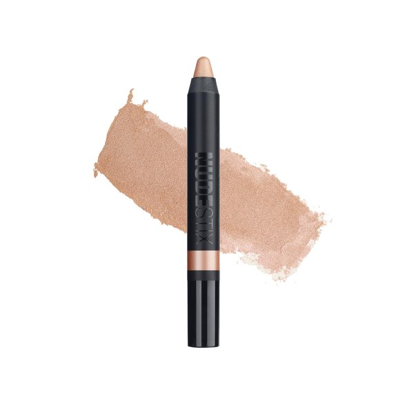 Nudestix Magnetic Luminous Eye Color Pencil, Eyeshadow + Eyeliner + Eyelid Primer + Highlighter Stick, Satin Finish Cream Makeup, Long Lasting, Waterproof, Shade: Angel