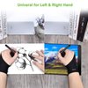 OTraki 4 Pack Artist Gloves for Drawing Tablet Free Size with Two Fingers for Graphics Pad Painting Good for Right or Left Hand - 2.95 x 7.87 inch