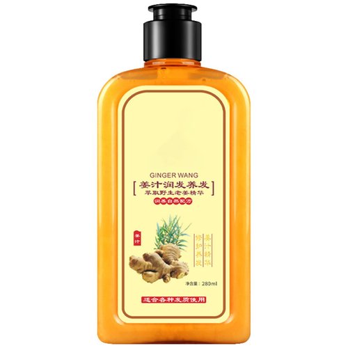 Ginaday Instant Ginger Hair Regrowth Shampoo, Ginger Anti-Fall Shampoo, Ginger Shampoo for Hair Growth, Ginger Hair Care Shampoo, Ginger Anti-Hair Loss Hair Shampoo (yellow 280ML)