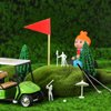 Moxweyeni 21 Pieces Golf Cake Toppers Golf Cake Decorations Golf Birthday Cake Toppers Mini Golf Cart Toy for Sport Themed Birthday Party Supplies