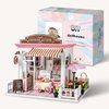 Di Vedra - DIY Dollhouse kit for Adults– Dollhouse Miniature kit – DIY Miniature Dollhouse Kits for Adults – Fun DIY Project House Kit in A Box, Accessories with Glue, Tools, Manual Included