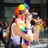 SeBneny Rainbow Rose Floral Crown Headband for Women, Gay Pride Day Boho Outfits Party Supplies Headwear 1PCS