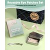 Creamify Reusable Eye Patches, Silicone Under Eye Patches with Lifting Effect to Reduce Wrinkles and Fine Lines, Pair with Metal Eye Cream Applicator,Tin Case