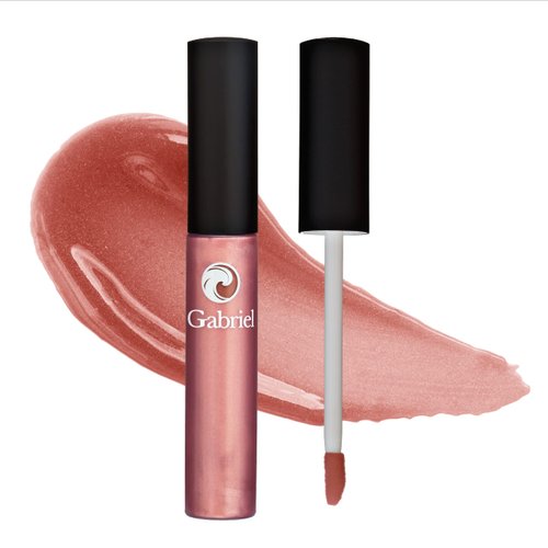 Gabriel Cosmetics Lip Gloss, Natural Lipgloss, Paraben Free, Vegan, Gluten-free,Cruelty-free, Non GMO, High performance and long lasting, Infused with Jojoba Seed Oil and Aloe, .27 fl oz. (Nectar)