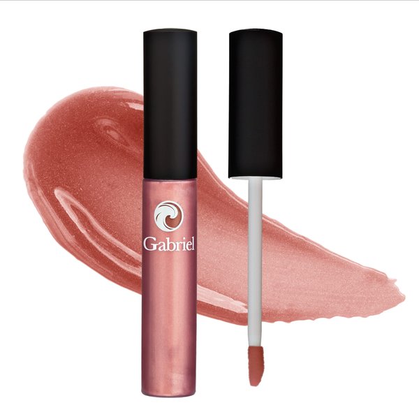 Gabriel Cosmetics Lip Gloss, Natural Lipgloss, Paraben Free, Vegan, Gluten-free,Cruelty-free, Non GMO, High performance and long lasting, Infused with Jojoba Seed Oil and Aloe, .27 fl oz. (Nectar)