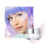 Holographic Body Glitter Gel for Body Face Hair Lip Makeup, Long-Lasting Waterproof Color Changing Sparkling Glitter Liquid Sequins, Suit for Music Festival Halloween Concerts Art Party for Women Gri